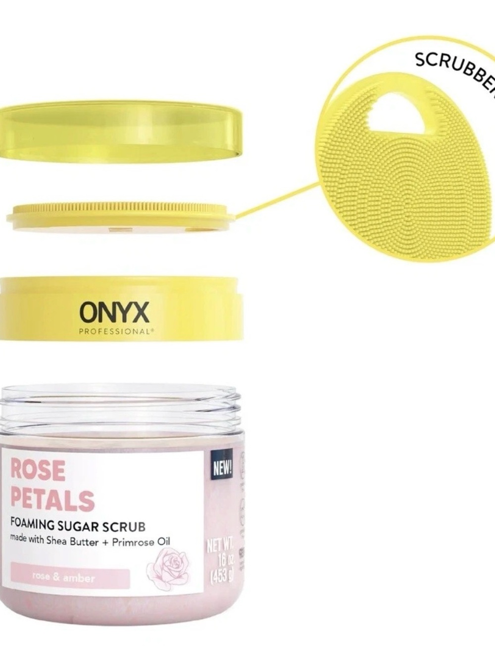 Lot 2-Onyx Rose Petals Foaming Sugar Scrub With Shea Butter 16 Oz Ea- Sealed - Picture 3 of 5